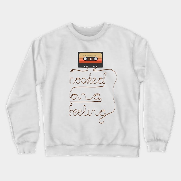 Hooked on a Mixtape Crewneck Sweatshirt by Brianers